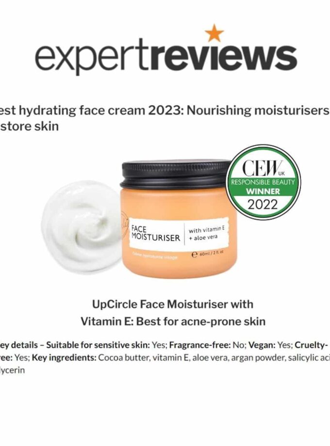 Face Moisturiser with Vitamin E + Aloe Vera 60 ml.