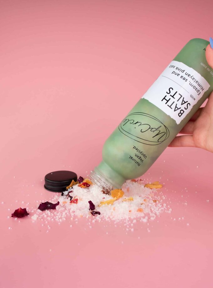 Bath Salts with Epsom, Sea and Himalayan Pink Salt 350 ml.